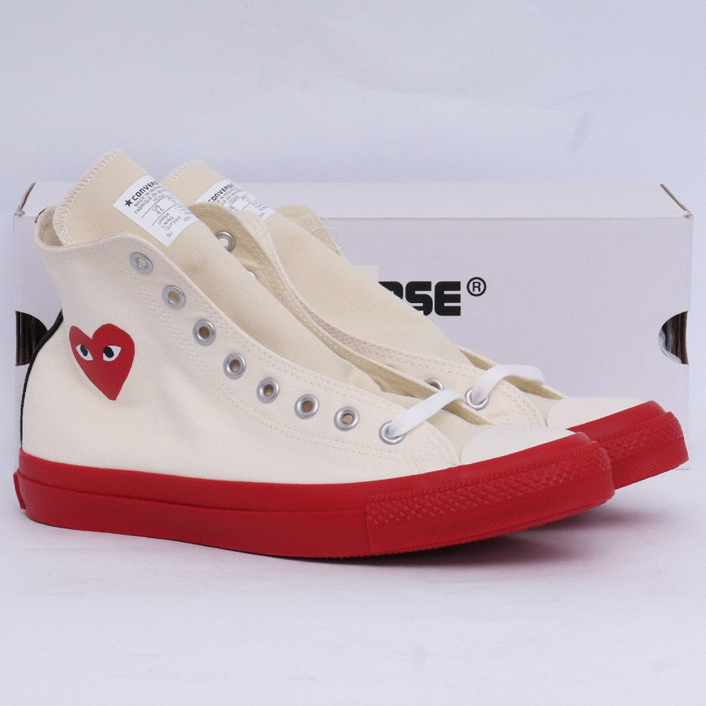 PLAY COMME des GARCONS Chuck Taylor Sneakers Ivory Size 27cm