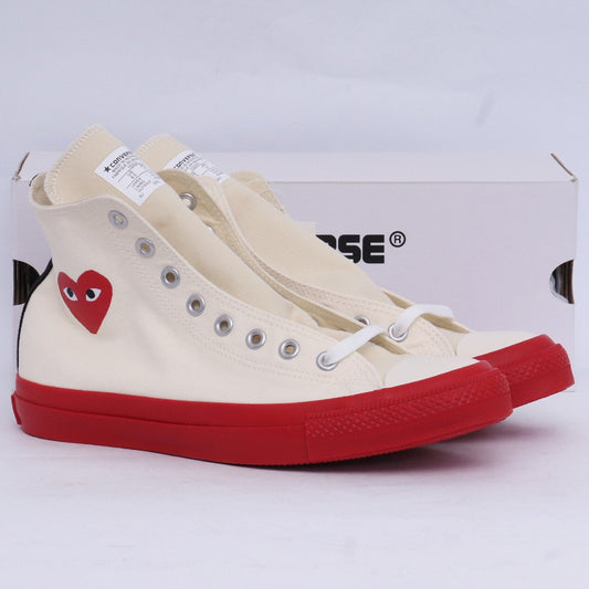 PLAY COMME des GARCONS Chuck Taylor Sneakers Ivory Size 27cm