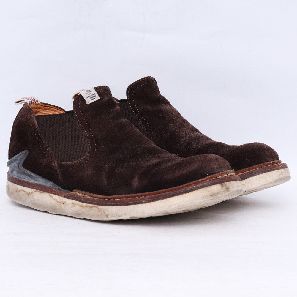 VISVIM GORNERGRAT-FOLK Suede Chelsea Boots Brown Size 9