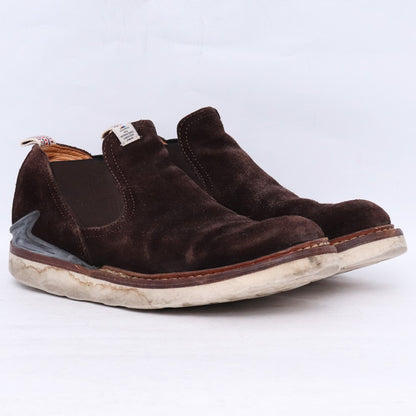 VISVIM GORNERGRAT-FOLK Suede Chelsea Boots Brown Size 9