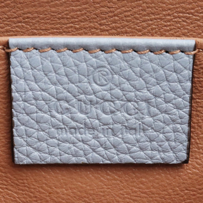 GUCCI ZUMI 2WAY Chain Leather Shoulder Bag Light Blue Size F