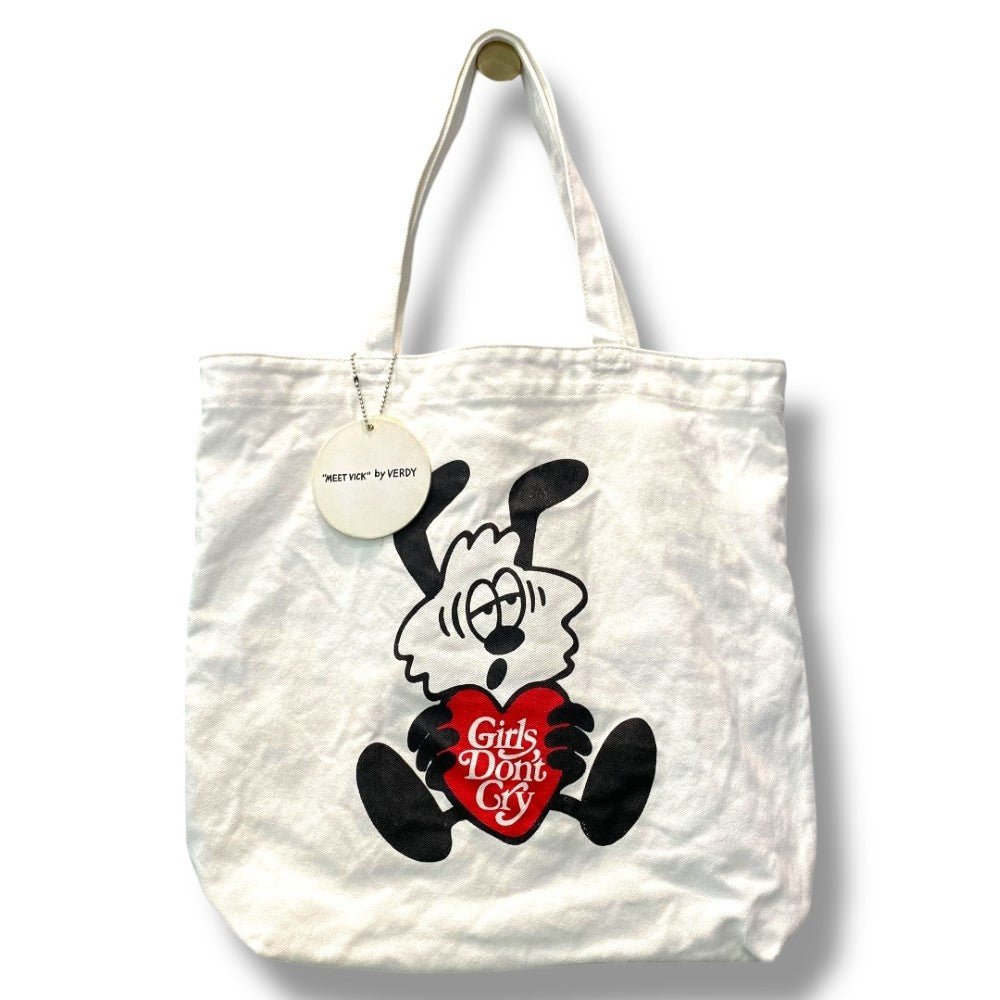 GIRLS DON'T CRY Vick Tote Bag by Verdy Bag White Size F