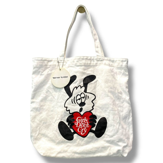 GIRLS DON'T CRY Vick Tote Bag by Verdy Bag White Size F