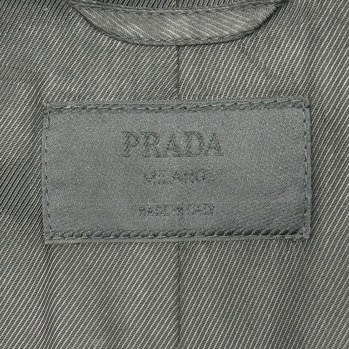 PRADA 1996 Archive Leather Nylon Docking Vest Black Size M