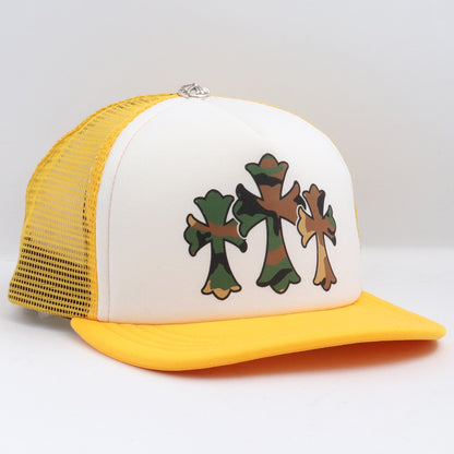 Chrome Hearts 24SS Yellow Camo Cemetery Tracker Cap Size F
