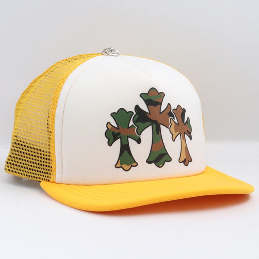 Chrome Hearts 24SS Yellow Camo Cemetery Tracker Cap Size F