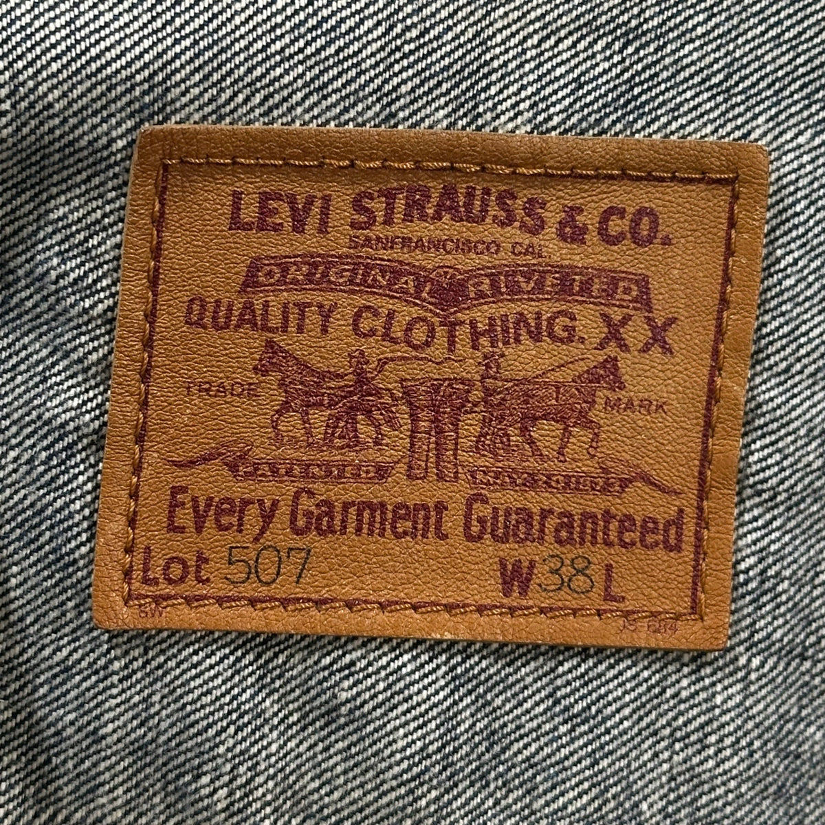 Levi's 90s 71507XX 2nd Type Denim Jacket Indigo Size 38