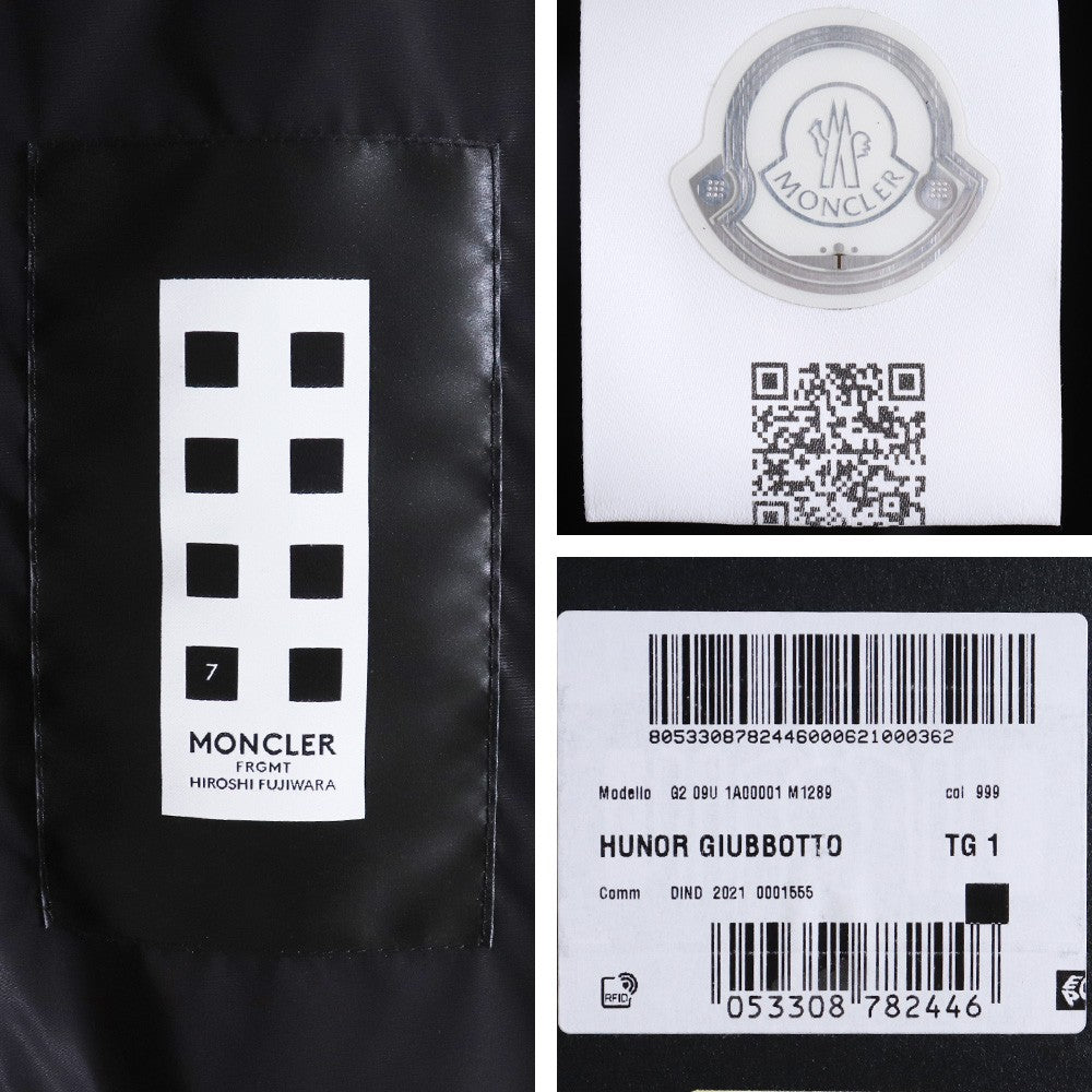 MONCLER x FRAGMENT 21AW HUNOR Hooded Nylon Jacket Size 1