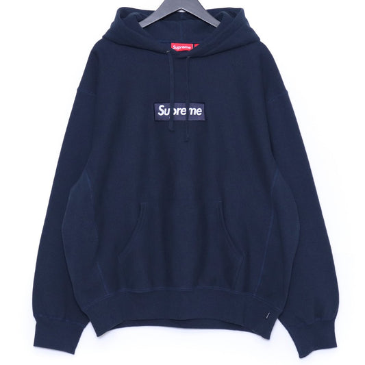 SUPREME 25AW Box Logo Pullover Hoodie Navy Size L