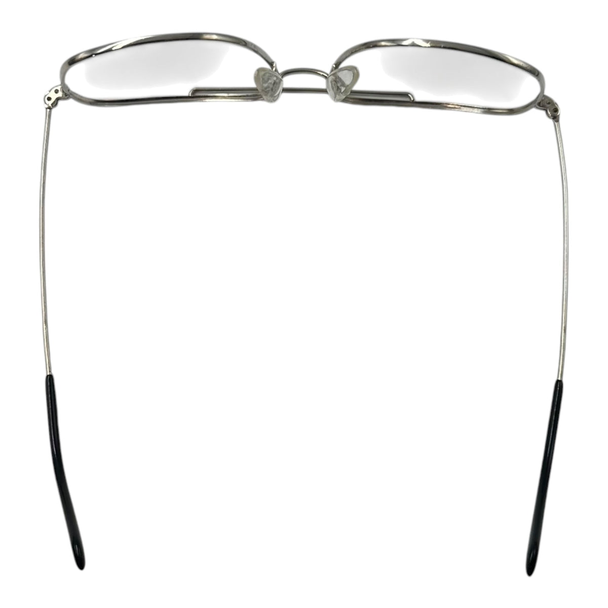frame france 1970's Double Bridge Aviator Sunglasses Silver