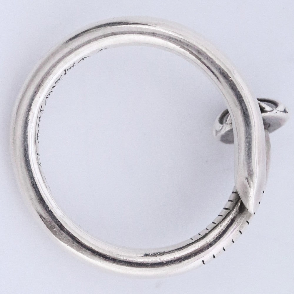 CHROME HEARTS Silver Nail Cross Ball Ring Size ONE SIZE