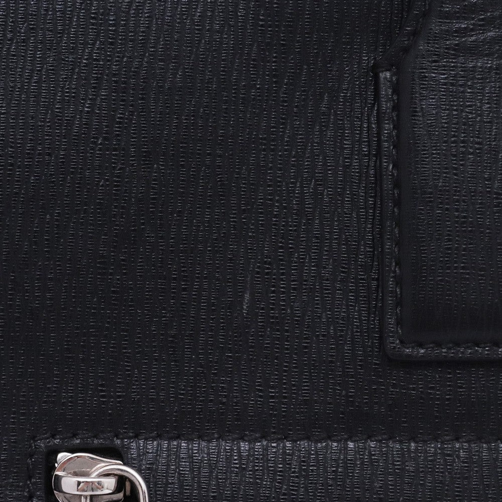 SALVATORE FERRAGAMO Gancini 2WAY Leather Bag Black Size F