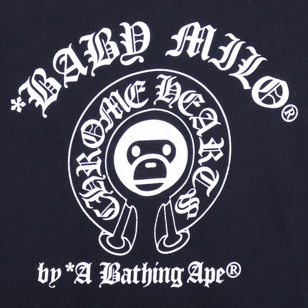 A BATHING APE x CHROME HEARTS Women's T-Shirt Black Size XS