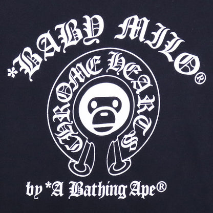 A BATHING APE x CHROME HEARTS Women's T-Shirt Black Size XS