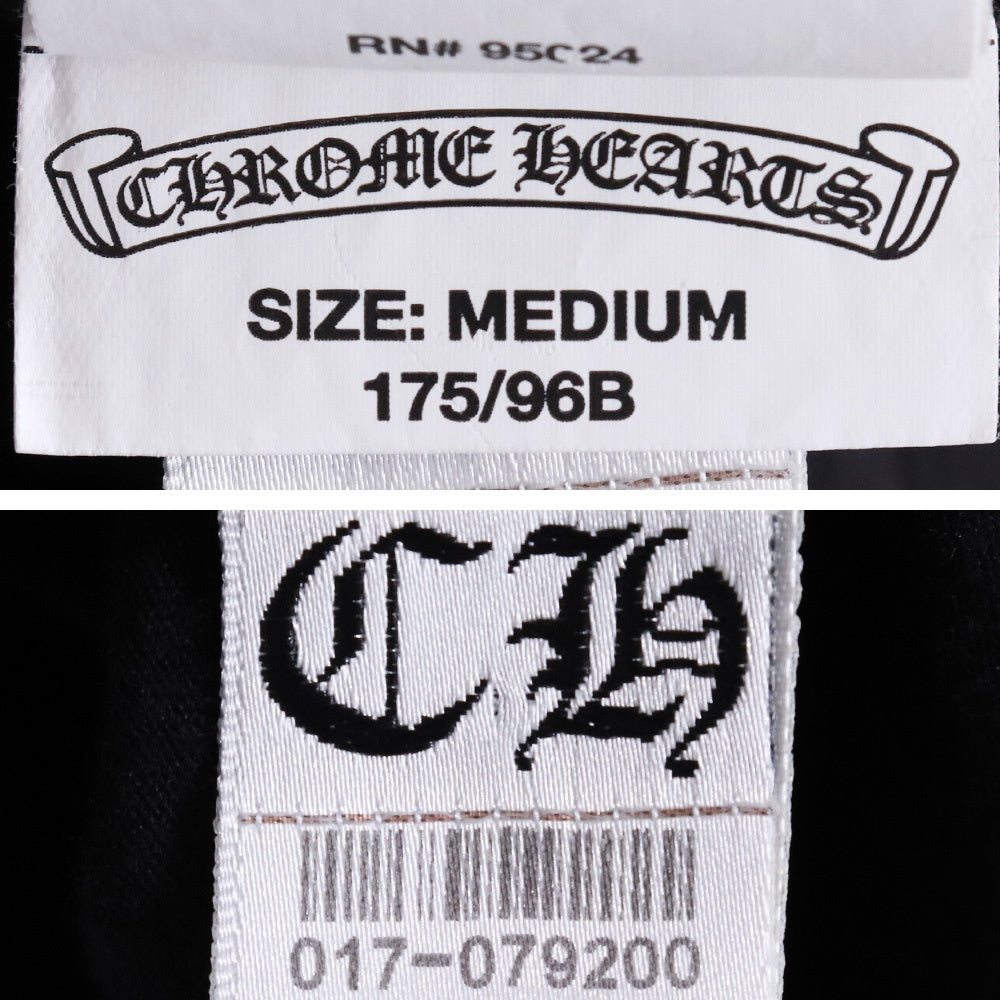 CHROME HEARTS Horseshoe T Bar Logo T-Shirt Black Size M