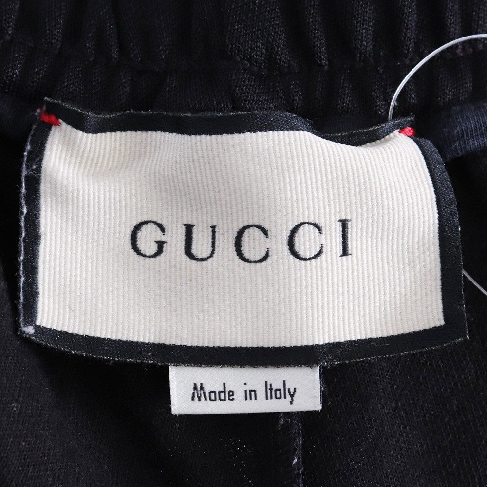 GUCCI Web Stripe Track Pants Black Red Size S
