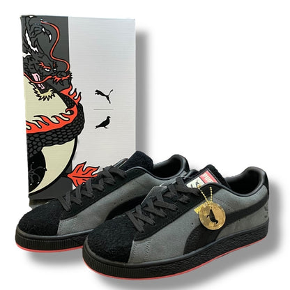 Puma SUEDE STAPLE BLACK/SHADOW GRAY Sneakers Size 27.5cm