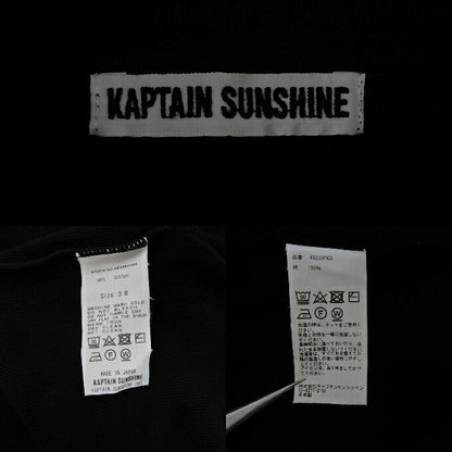 KAPTAIN SUNSHINE Cotton Knit Polo Black Size 38