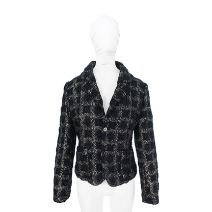 COMME des GARCONS 1995 A/W Nylon Wool Jacket Navy Size S
