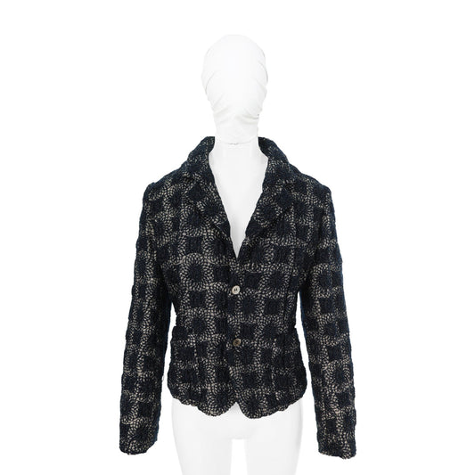COMME des GARCONS 1995 A/W Nylon Wool Jacket Navy Size S
