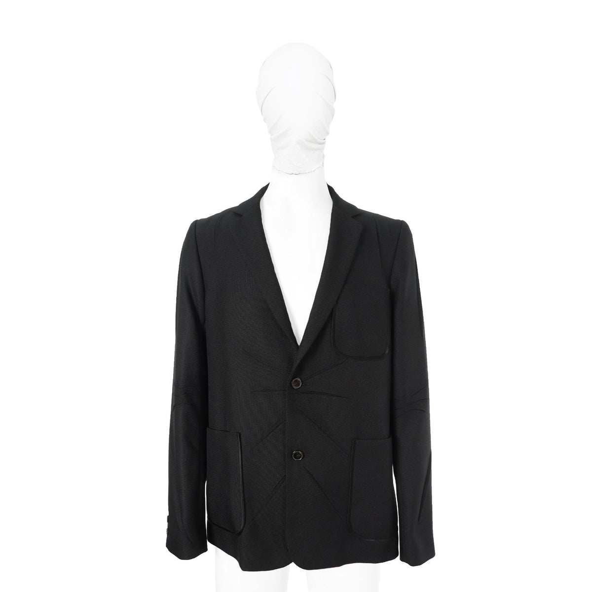 NUMBER (N)INE 2002 S/S Black Polyester Jacket Size 4