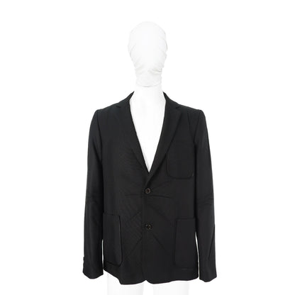 NUMBER (N)INE 2002 S/S Black Polyester Jacket Size 4