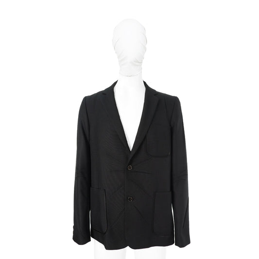 NUMBER (N)INE 2002 S/S Black Polyester Jacket Size 4