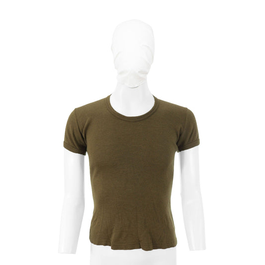 Maison Martin Margiela 98 S/S Wool Silk Shirt Khaki Size M