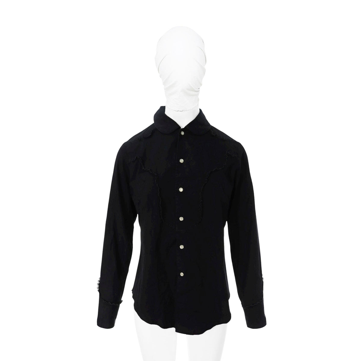 COMME des GARCONS 2004 S/S Cotton Shirt Dark Navy Size M