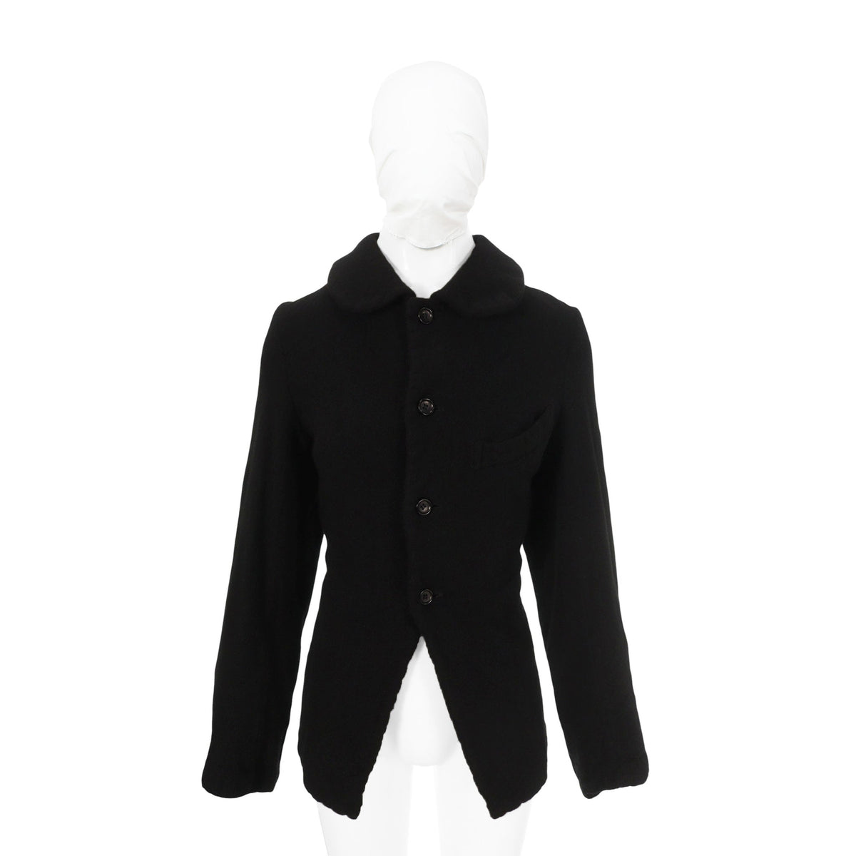 COMME des GARCONS 2007 A/W Wool Nylon Jacket Black Size SS