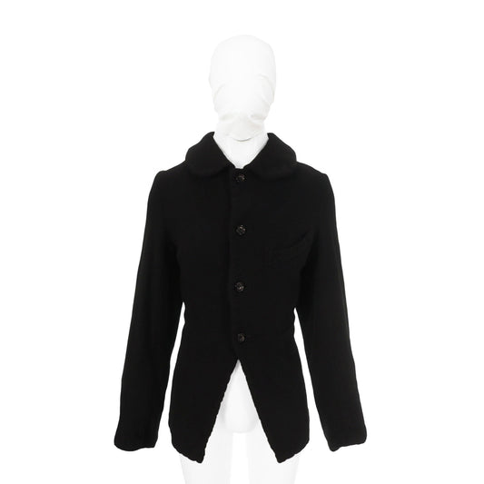 COMME des GARCONS 2007 A/W Wool Nylon Jacket Black Size SS