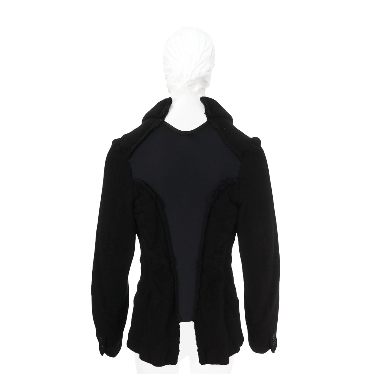 COMME des GARCONS 2007 A/W Wool Nylon Jacket Black Size SS