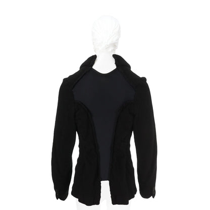 COMME des GARCONS 2007 A/W Wool Nylon Jacket Black Size SS