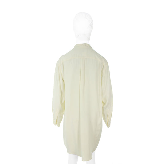 Yohji Yamamoto 1980s White Cotton Dress