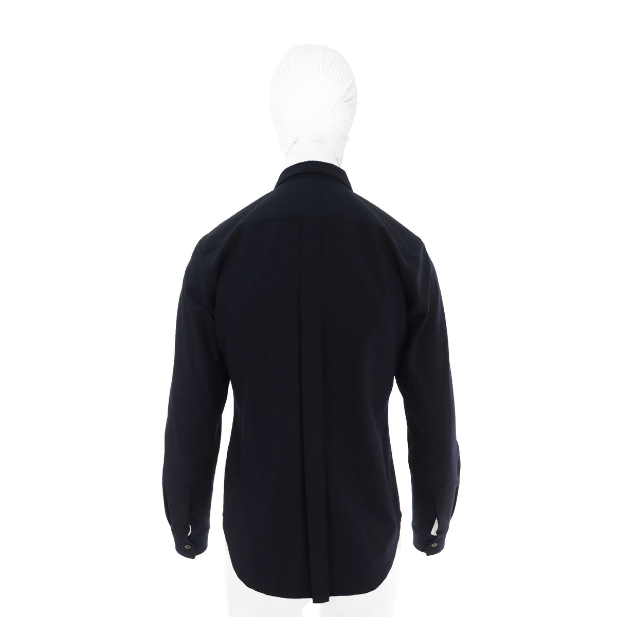 COMME des GARCONS 2006 A/W Black Wool Sleeve Shirt Size SS