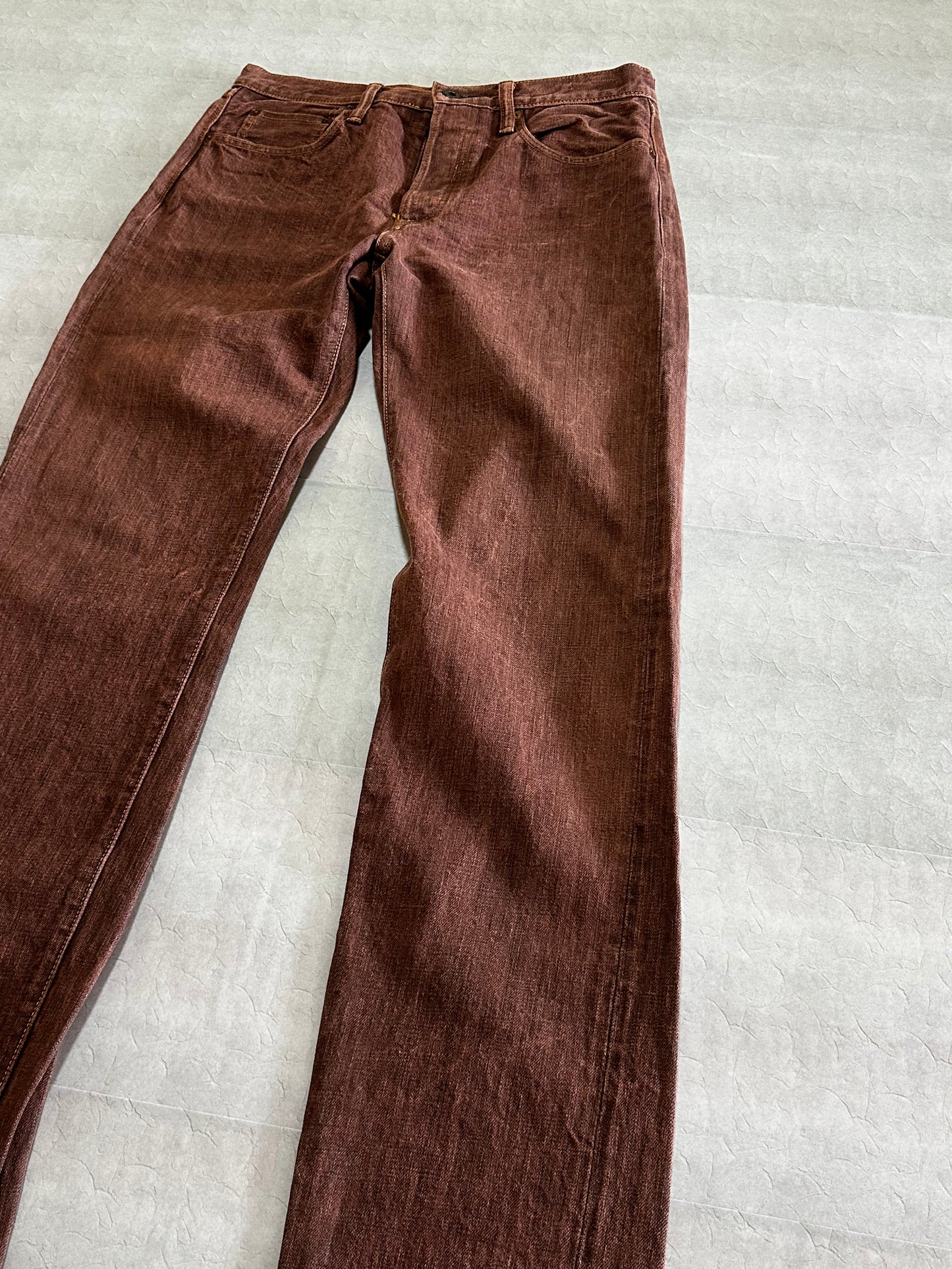 Vintage Kapital Bottoms - Kapital CISCO 5p Monkey Denim Deep Orange Size 32 - Authentic Archive