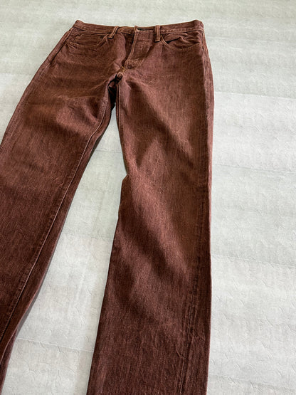 Vintage Kapital Bottoms - Kapital CISCO 5p Monkey Denim Deep Orange Size 32 - Authentic Archive
