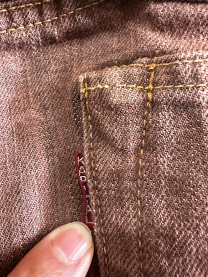 Vintage Kapital Bottoms - Kapital CISCO 5p Monkey Denim Deep Orange Size 32 - Authentic Archive