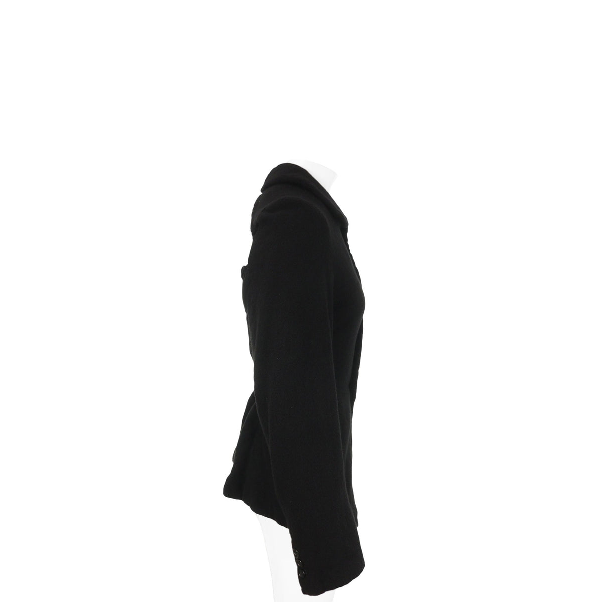 COMME des GARCONS 2007 A/W Wool Nylon Jacket Black Size SS