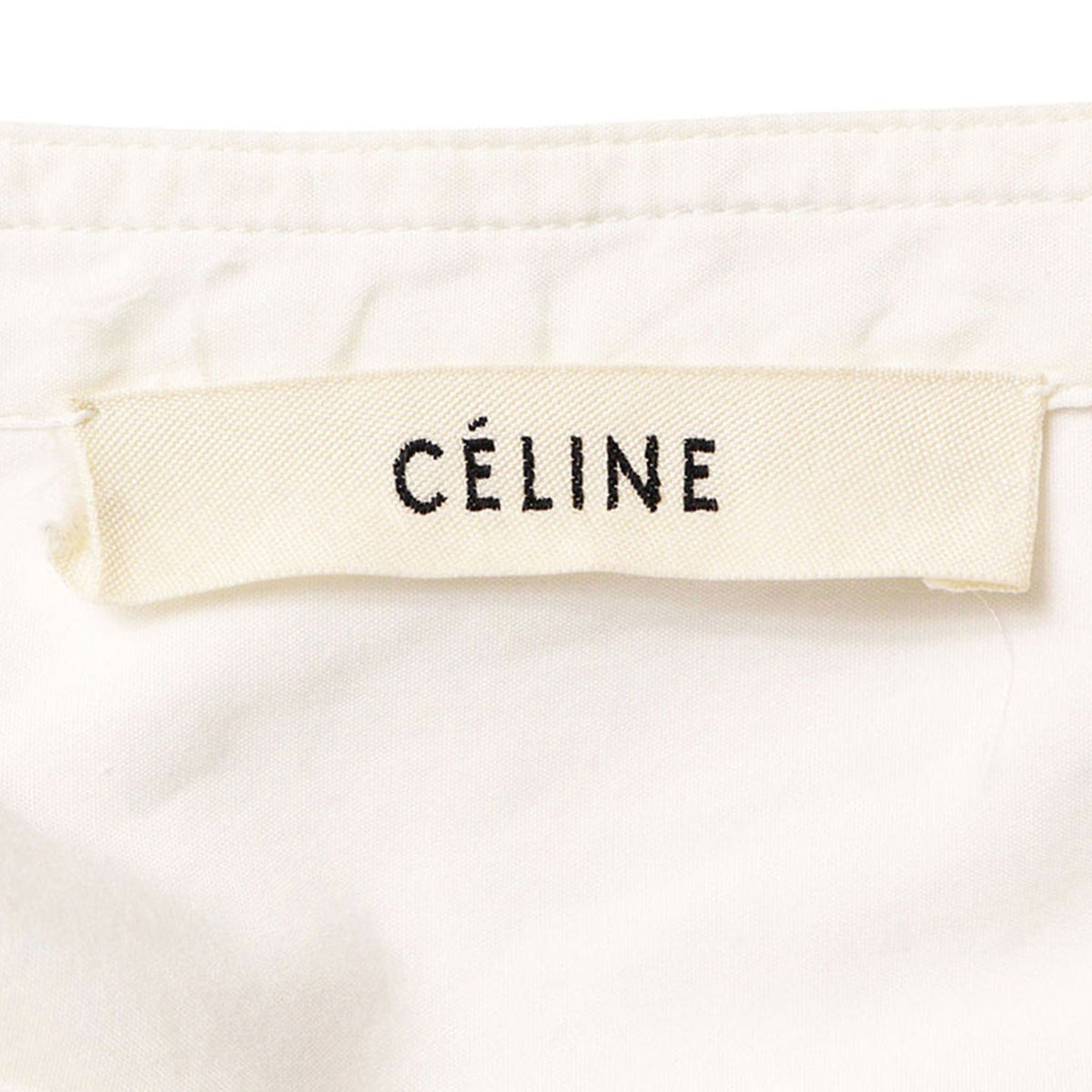 Celine CÉLINE by Phoebe Philo White Cotton Dress Size 34