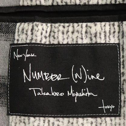 NUMBER (N)INE 2007 A/W Wool Blend Coat Multi Size 2