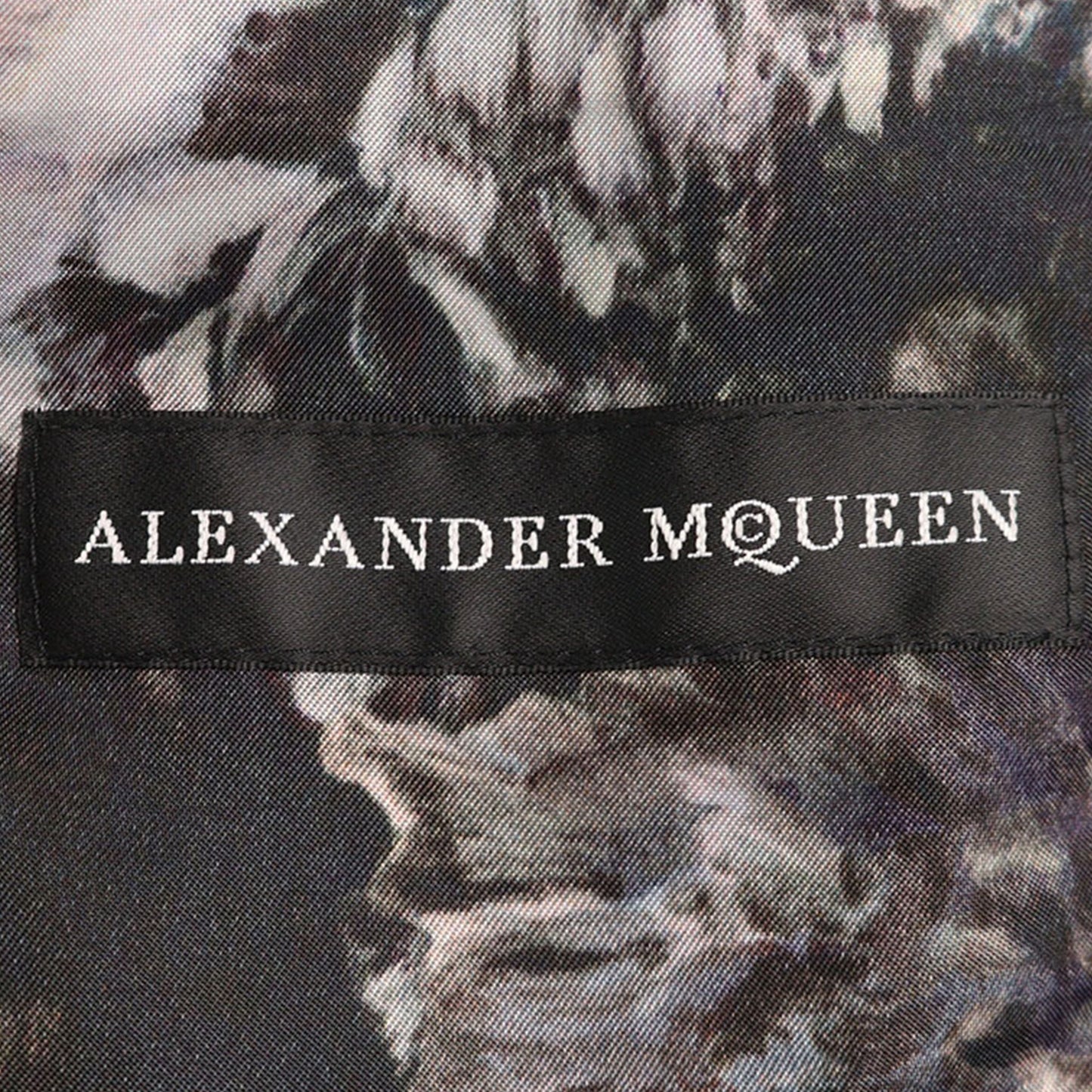 Alexander McQUEEN 2016 A/W Silk Pants Black/White Size 44