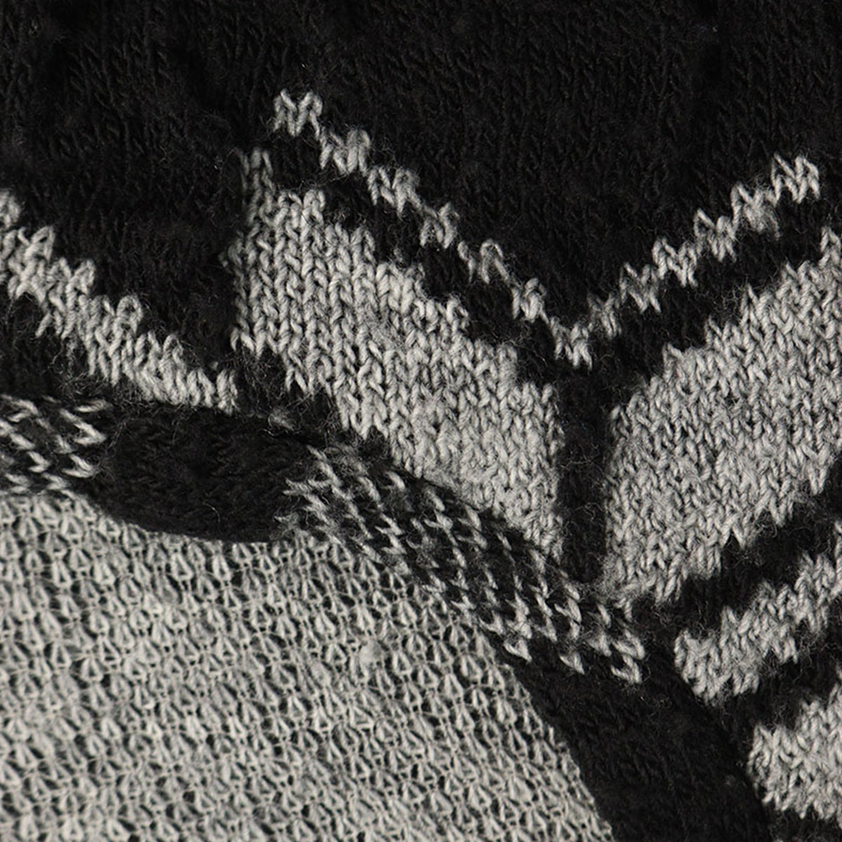 RAF SIMONS 2003 A/W Black White Wool Blend Sweater Size 46
