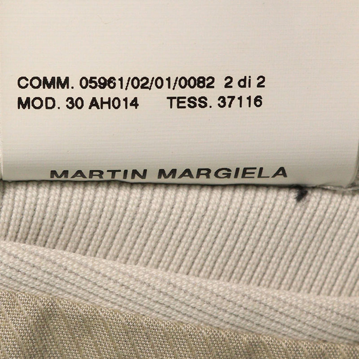 Maison Martin Margiela ⑩ 2008 A/W Cotton Belt White Size 48