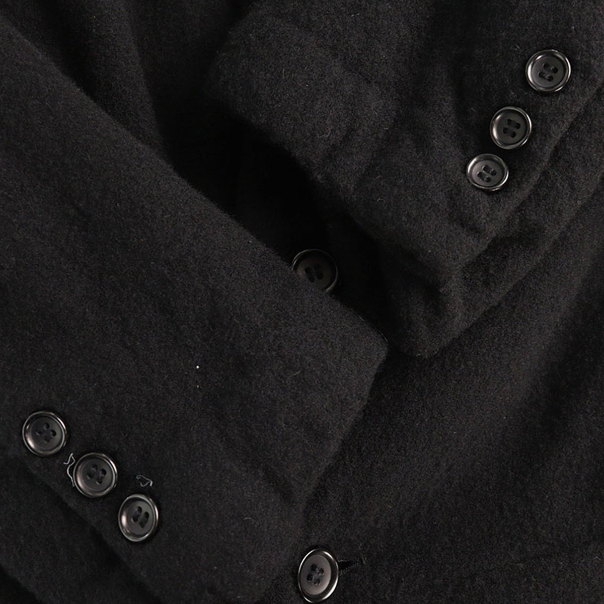 COMME des GARCONS 2007 A/W Wool Nylon Jacket Black Size SS