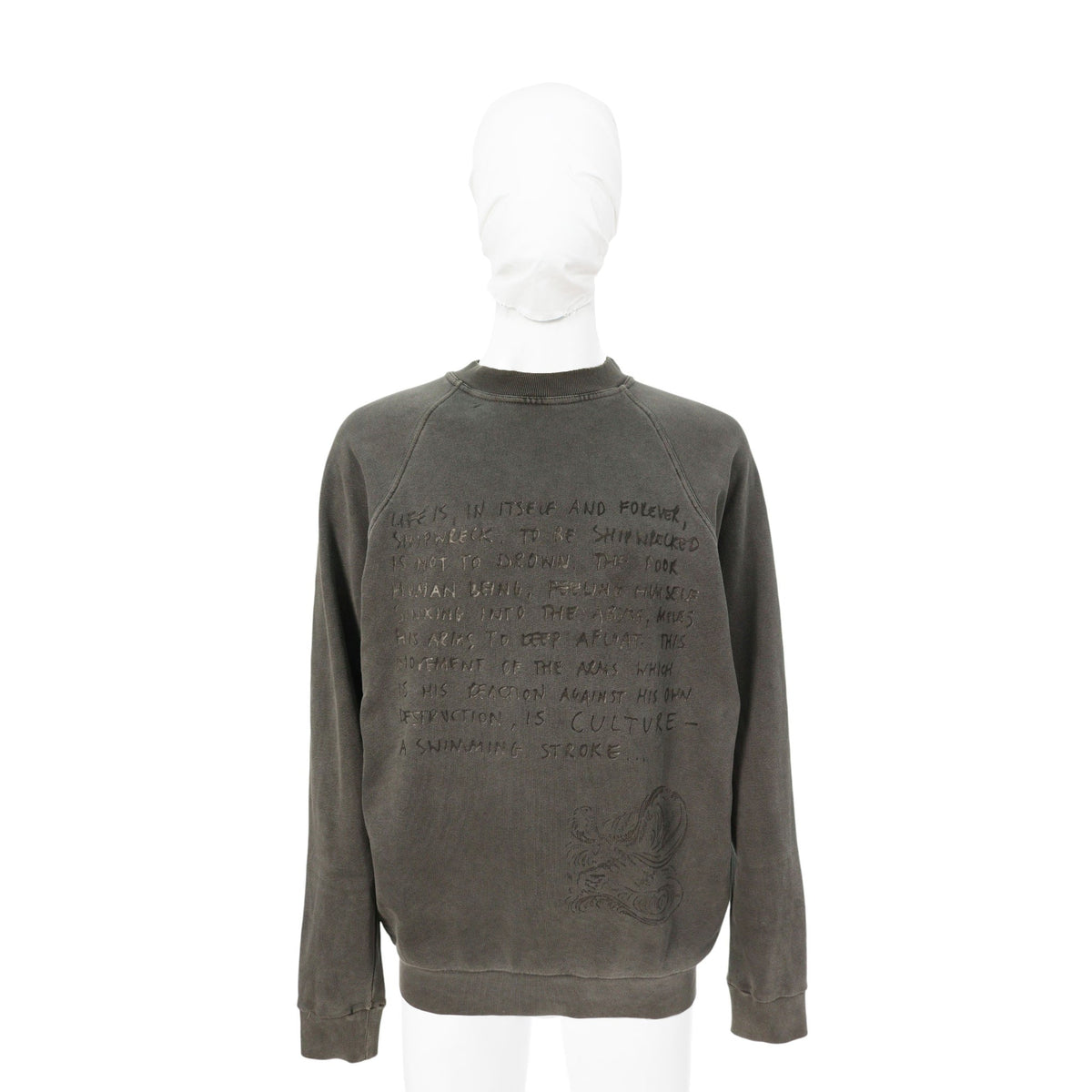 RAF SIMONS 2004 AW Cotton Hoodie Gray Size 48