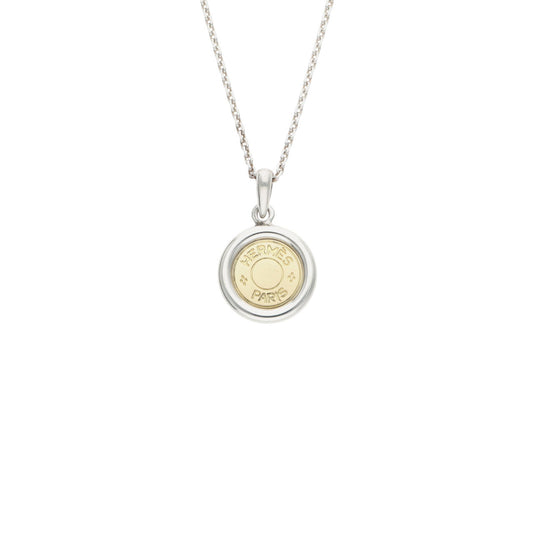 Hermes HERMÈS 2000s Two-Tone Silver Gold Necklace