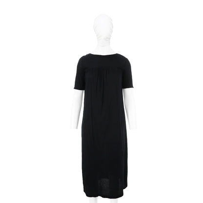 VERONIQUE BRANQUINHO Cotton Dress Dark Navy Size 40