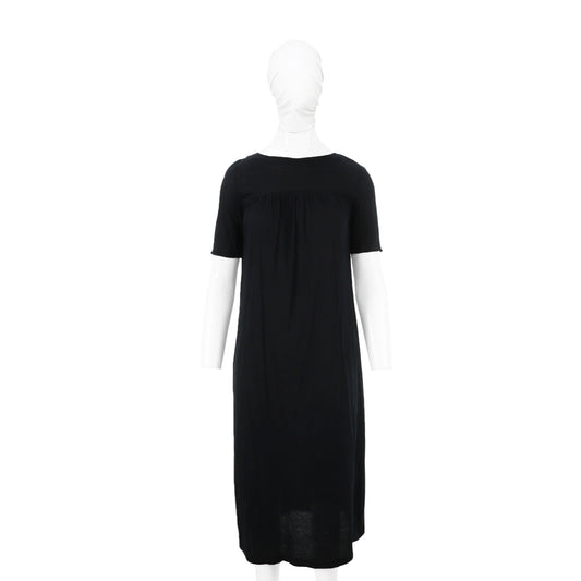VERONIQUE BRANQUINHO Cotton Dress Dark Navy Size 40
