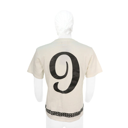 NUMBER (N)INE Cotton T-Shirt White Black Size 3